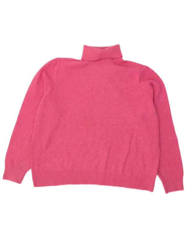 Marks & Spencer Pull surdimensionné à col roulé pour femme UK 16 Large Rose