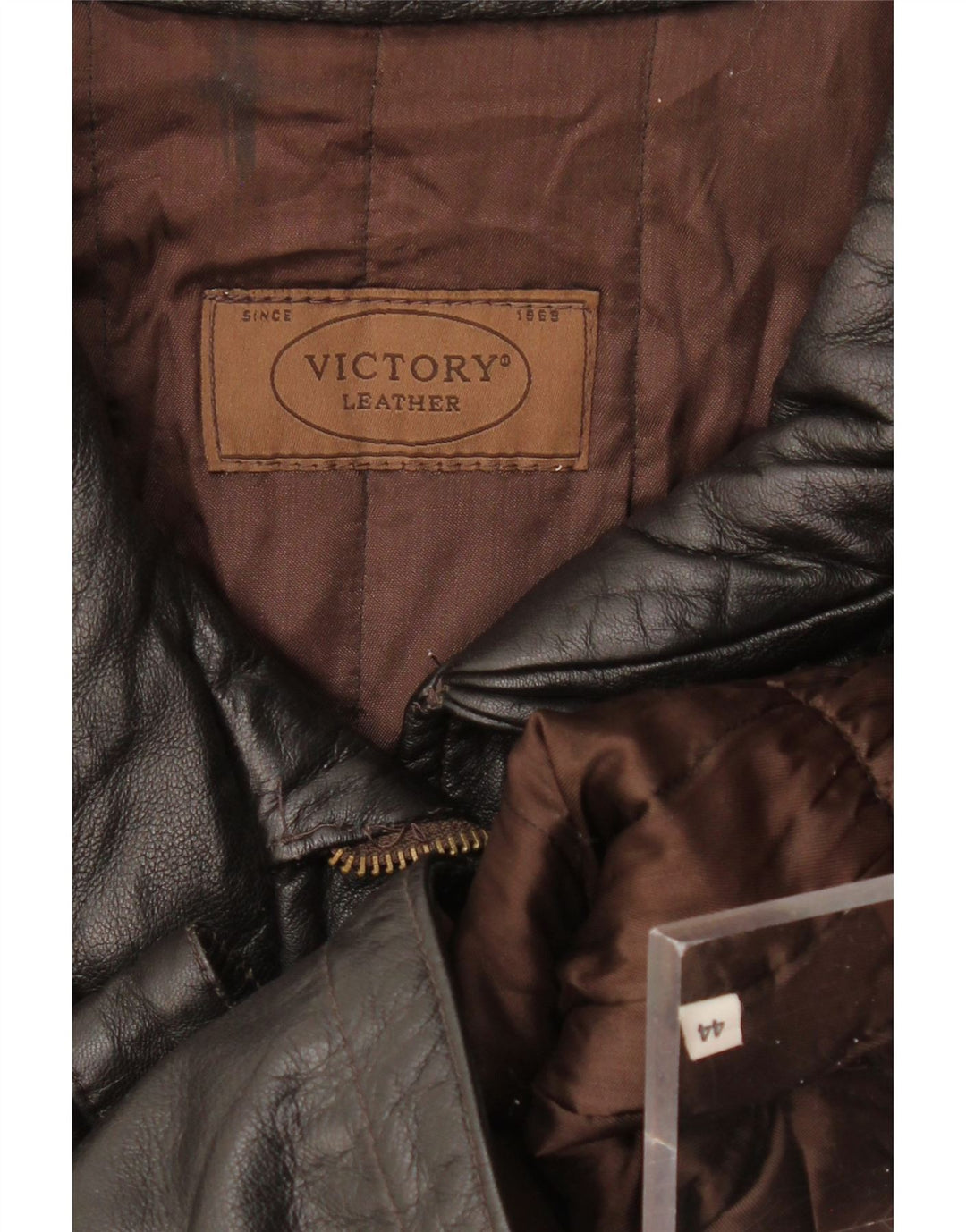 Veste en cuir femme Victory IT 44 cuir noir moyen