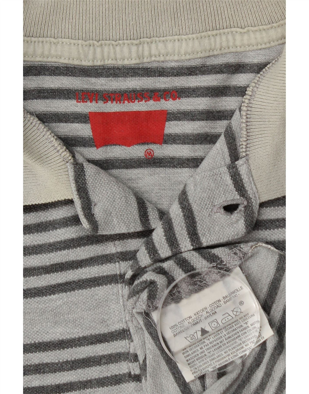 LEVI'S Polo Homme Bleu Moyen Rayé Coton