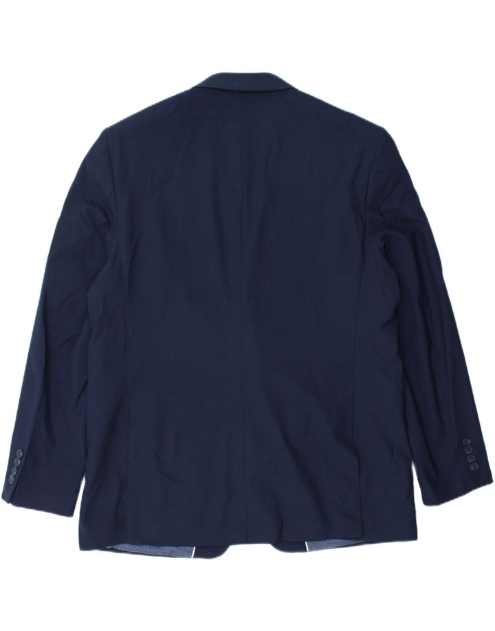 Marks & Spencer Veste Blazer 2 Boutons Homme EU 56 3XL Bleu Marine Laine