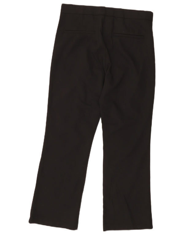 Pantalon décontracté droit femme Zara Large W30 L26 coton noir