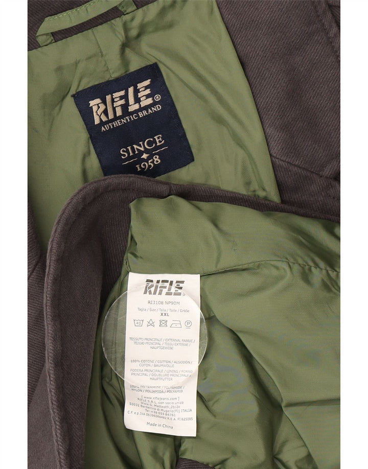 Rifle Veste Blazer 2 Boutons Homme UK 44 2XL Gris Coton