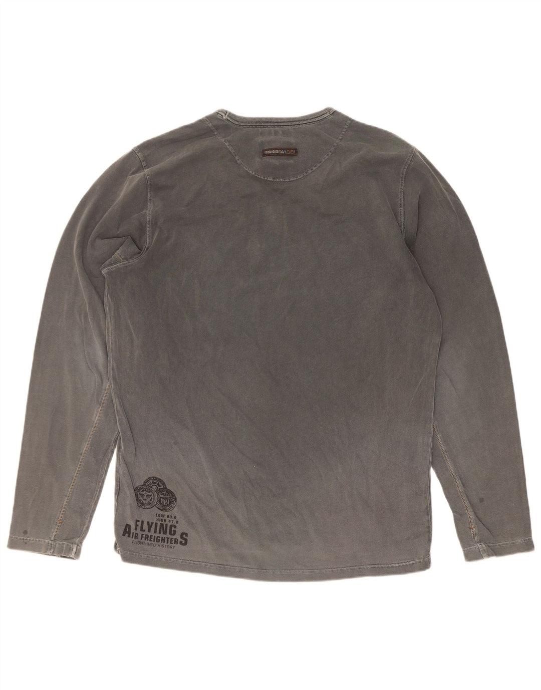 Pall Mall Haut graphique à manches longues pour hommes, grand gris