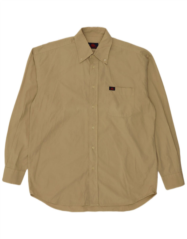 Kappa Chemise Homme Large Beige Coton