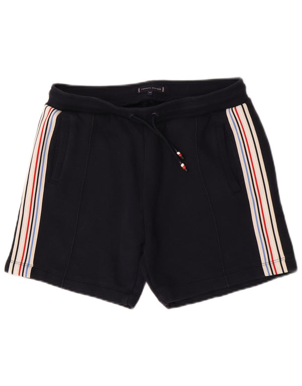 Tommy Hilfiger Boys Sport Shorts 13-14 Years Navy Blue Striped Cotton