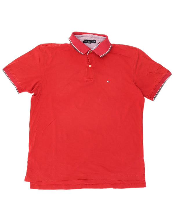 Tommy Hilfiger Polo Homme Grand Rouge Coton