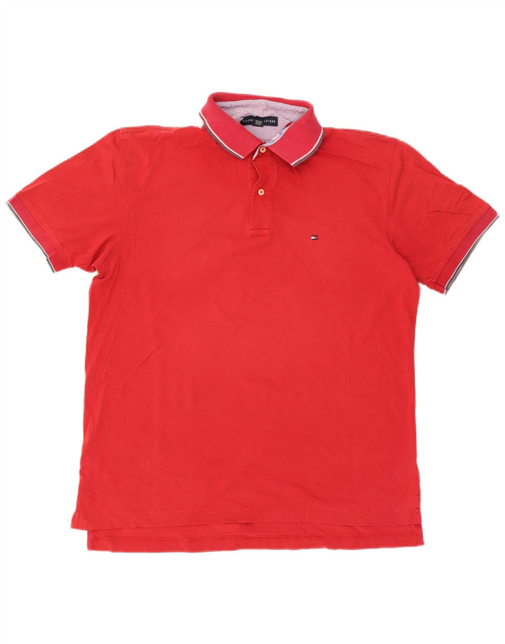 Tommy Hilfiger Polo Homme Grand Rouge Coton