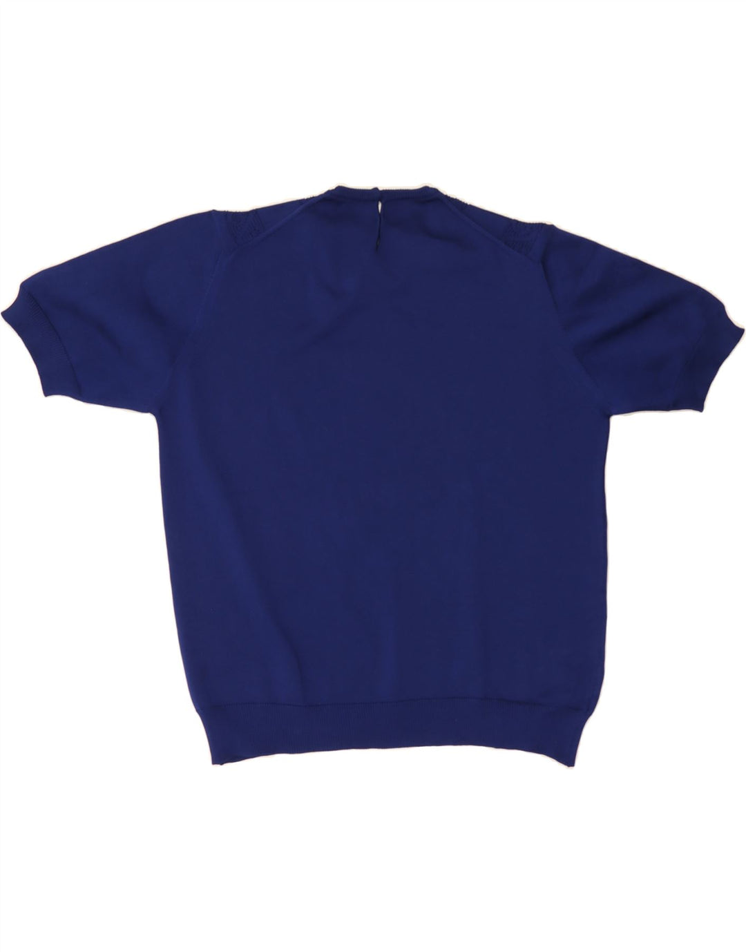 VINTAGE Womens Crew Neck Jumper Sweater UK 14 Medium Navy Blue Vintage Vintage and Second-Hand Vintage from Messina Hembry 