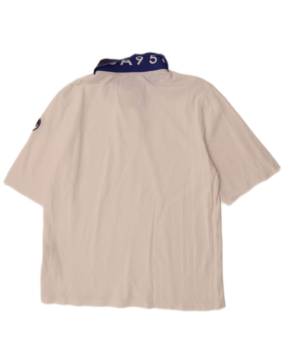 North Sails Polo Homme Blanc Moyen Coton Colorblock