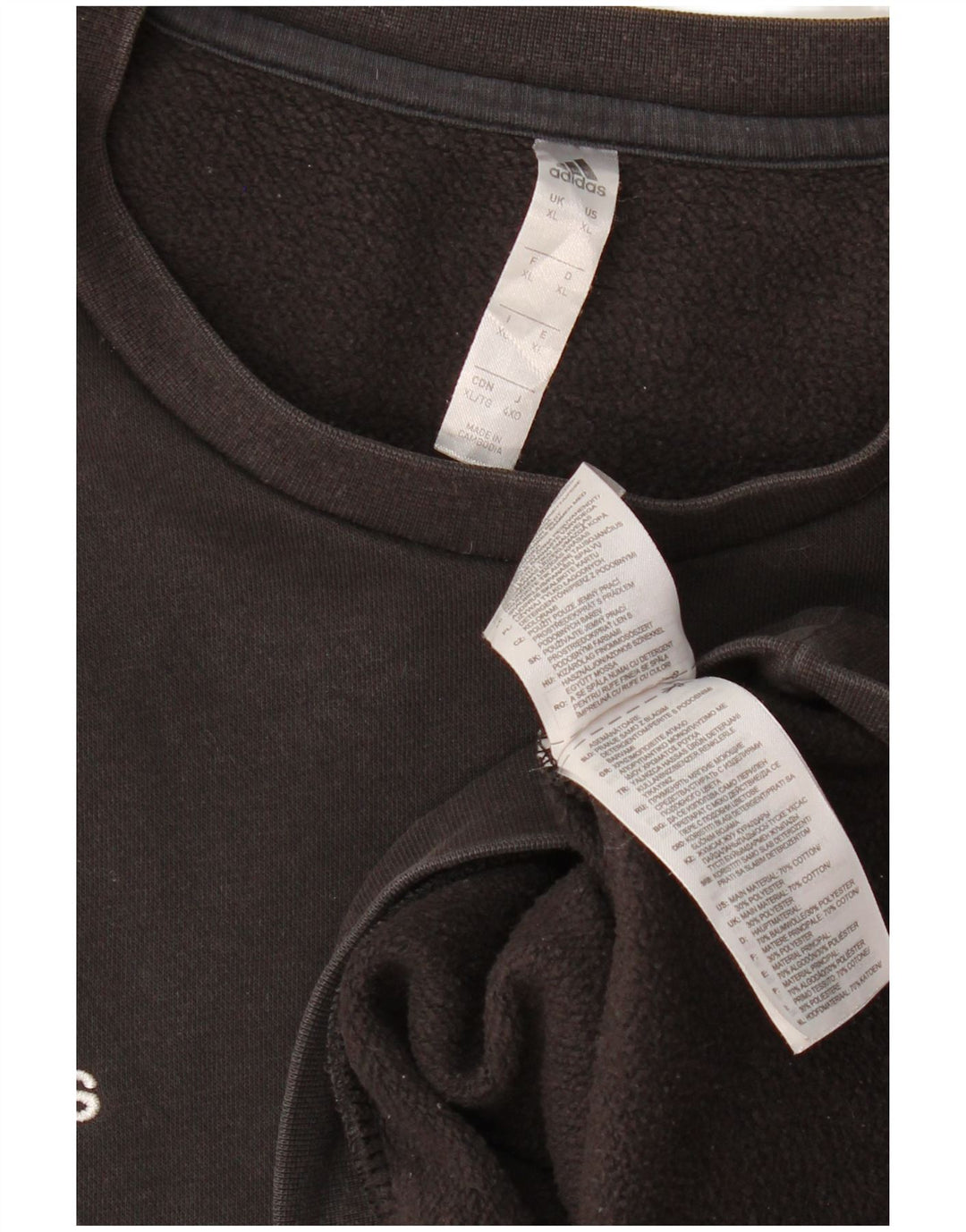 ADIDAS Sweat Homme Pull XL Noir Coton