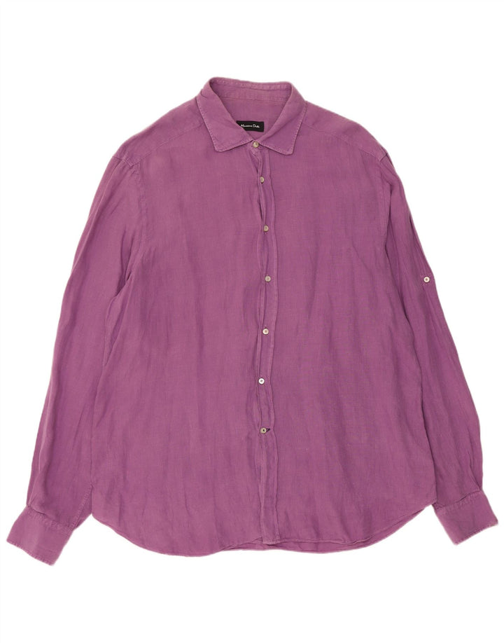 Massimo Dutti Chemise Homme 2XL Violet