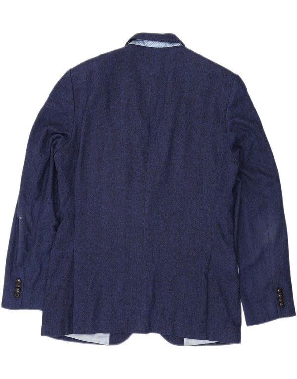 Marks & Spencer Veste blazer coupe ajustée pour homme UK 40 Large Bleu marine