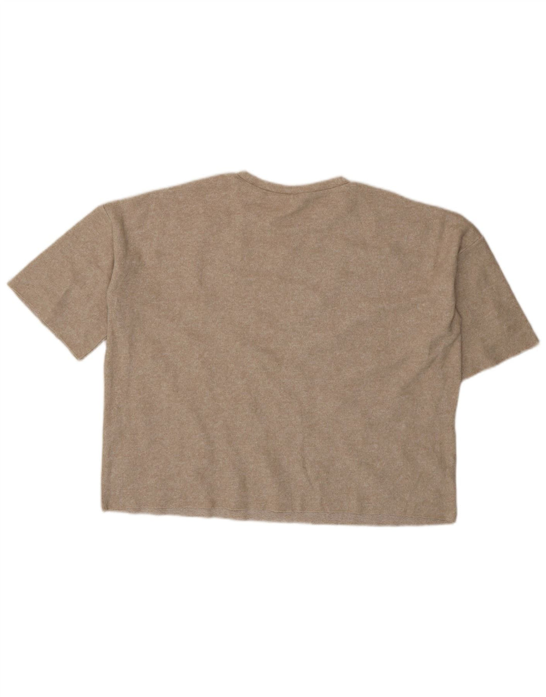 Zara Womens Trafaluc Blouse Oversize Top UK 14 Beige Moyen Tacheté