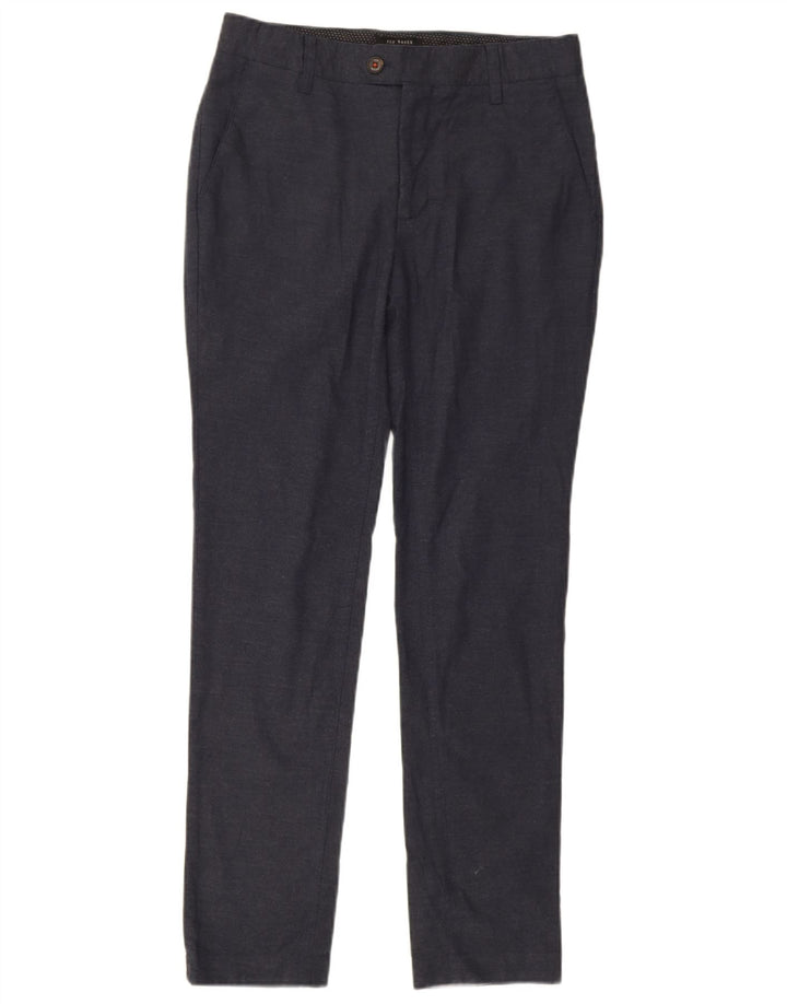 Ted Baker Pantalon de Costume Slim Homme W30 L30 Bleu Marine