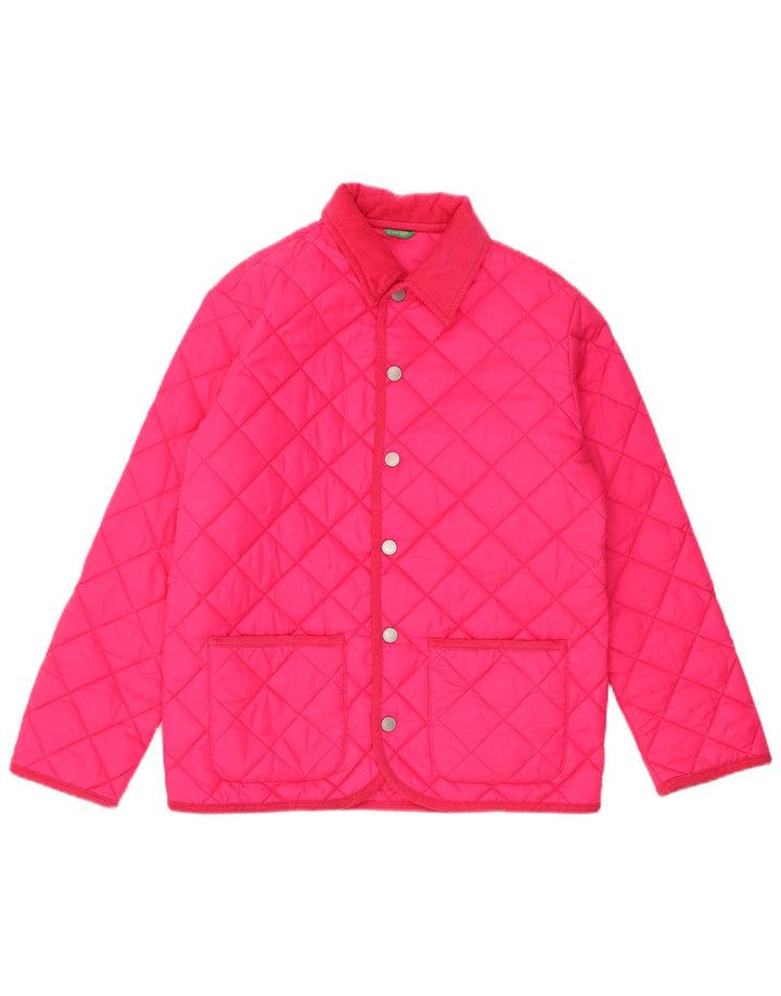 BENETTON Veste matelassée fille 11-12 ans XL Rose Polyamide