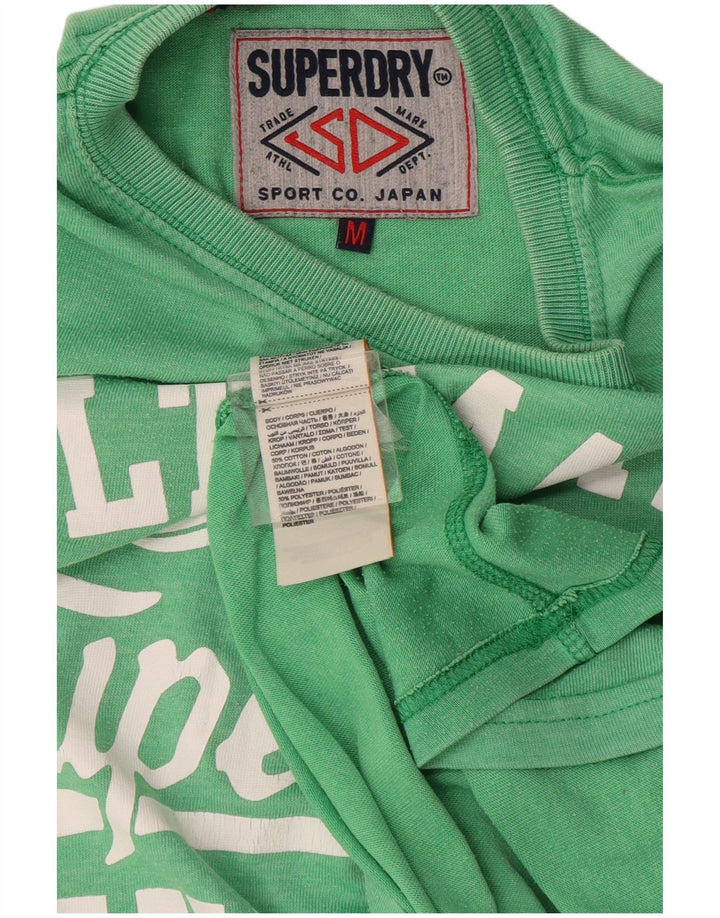Superdry T-Shirt Graphique Homme Vert Moyen Coton