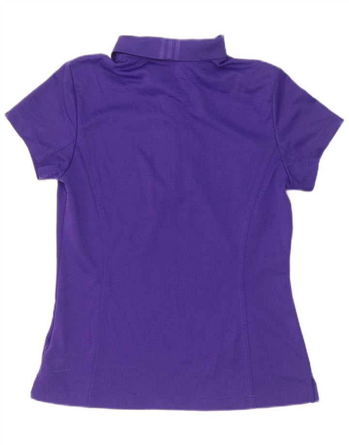 Adidas Polo Climalite pour femme UK 12 Violet moyen Polyester