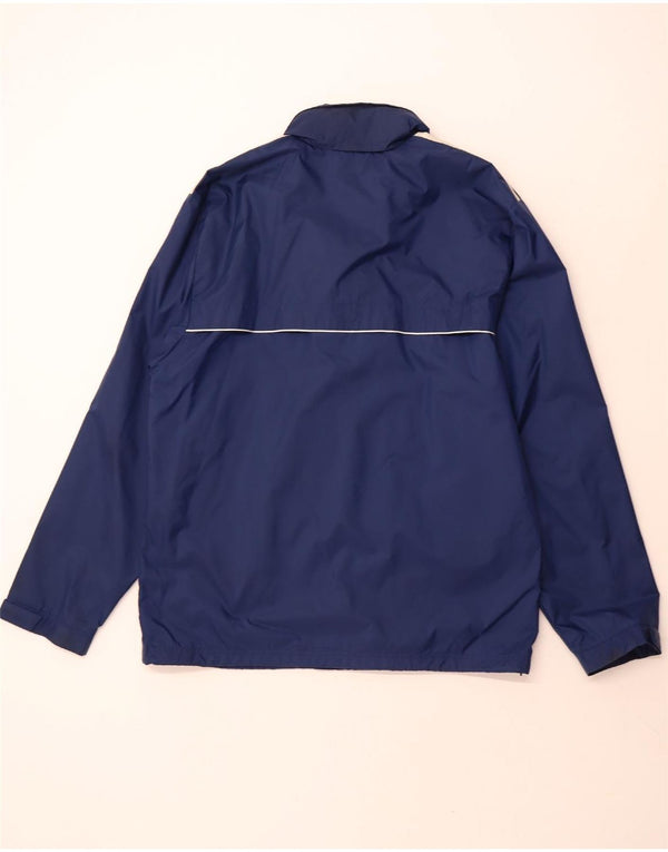 ADIDAS Veste de pluie à capuche pour homme UK 42/44 Large Bleu Marine Nylon