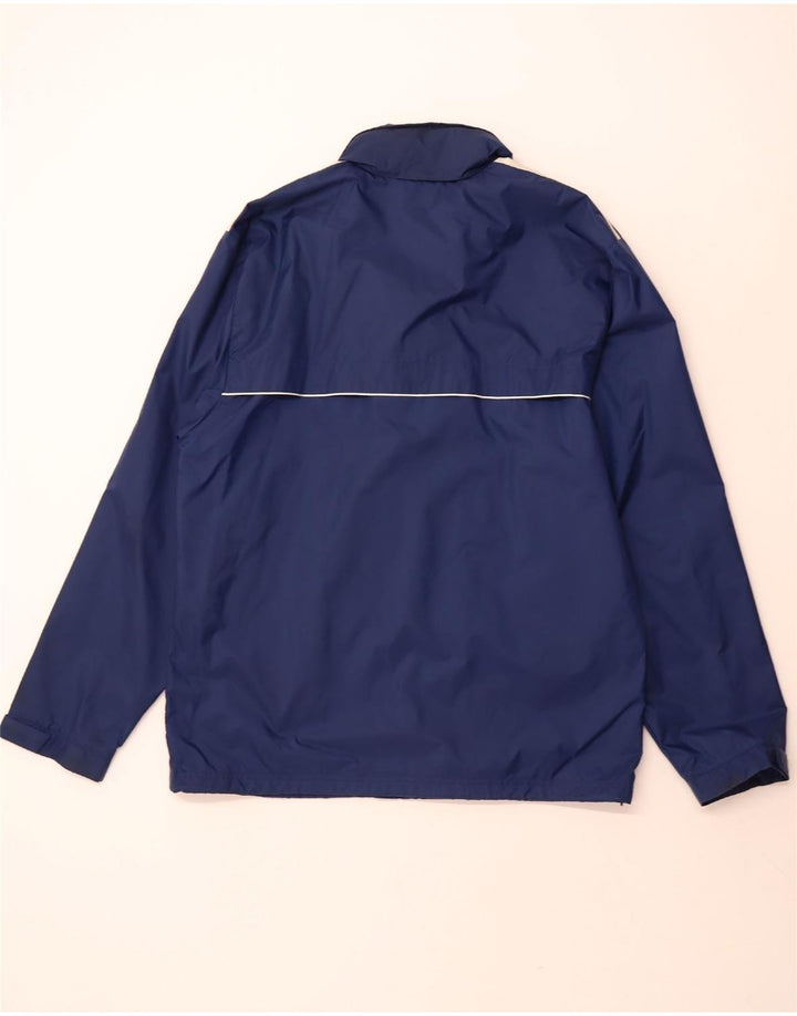 ADIDAS Veste de pluie à capuche pour homme UK 42/44 Large Bleu Marine Nylon