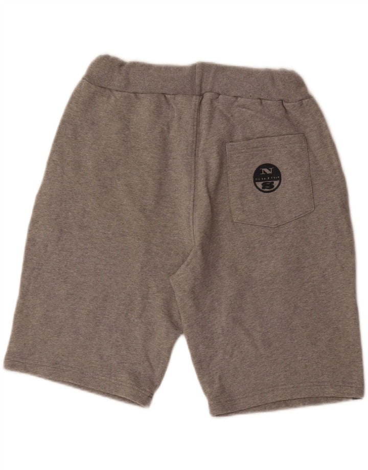 NORTH SAILS Short de sport pour hommes en coton color block petit gris