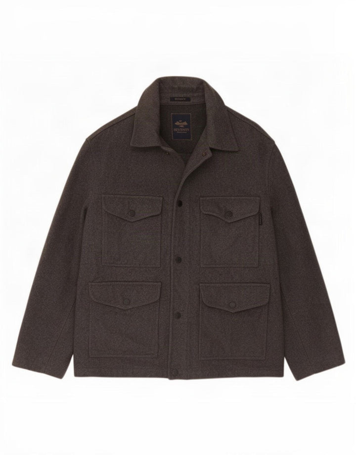 Seventy Veste utilitaire pour homme UK 42 XL Laine Grise