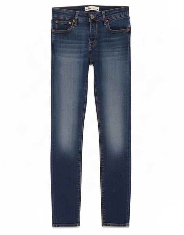 Zara Jean skinny pour femme EU 38 Small W28 L27 Bleu