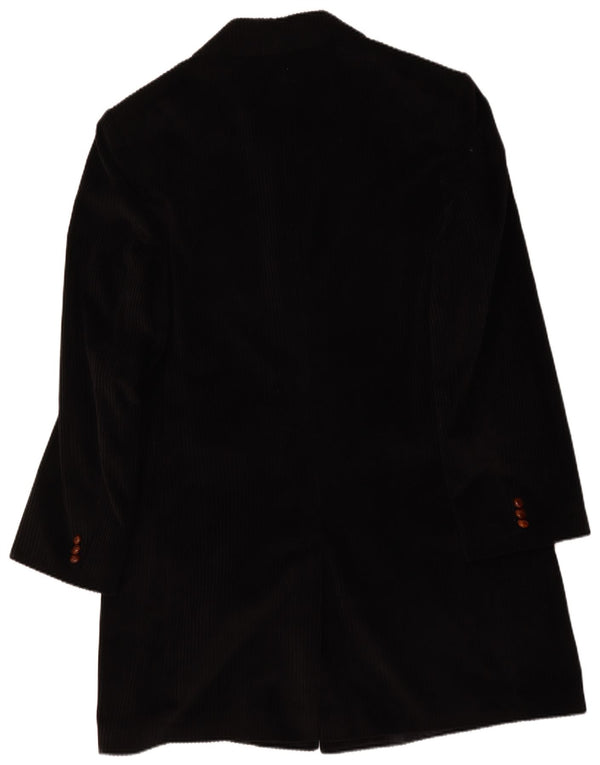 Velluto Duca Visconti Manteau en velours côtelé pour homme IT 58 4XL Noir
