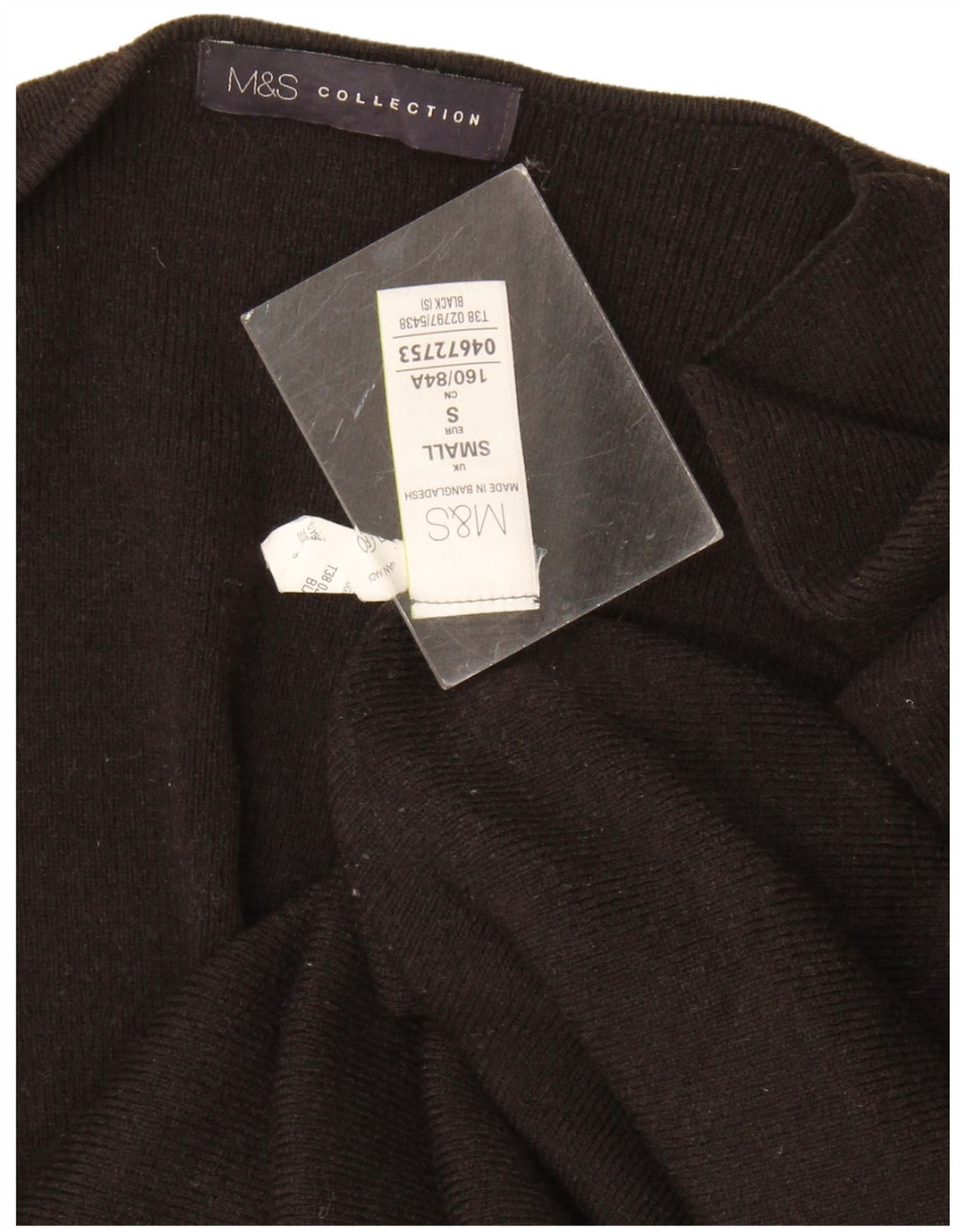 Marks & Spencer Pull cardigan ouvert long pour femme UK 10 Small Noir