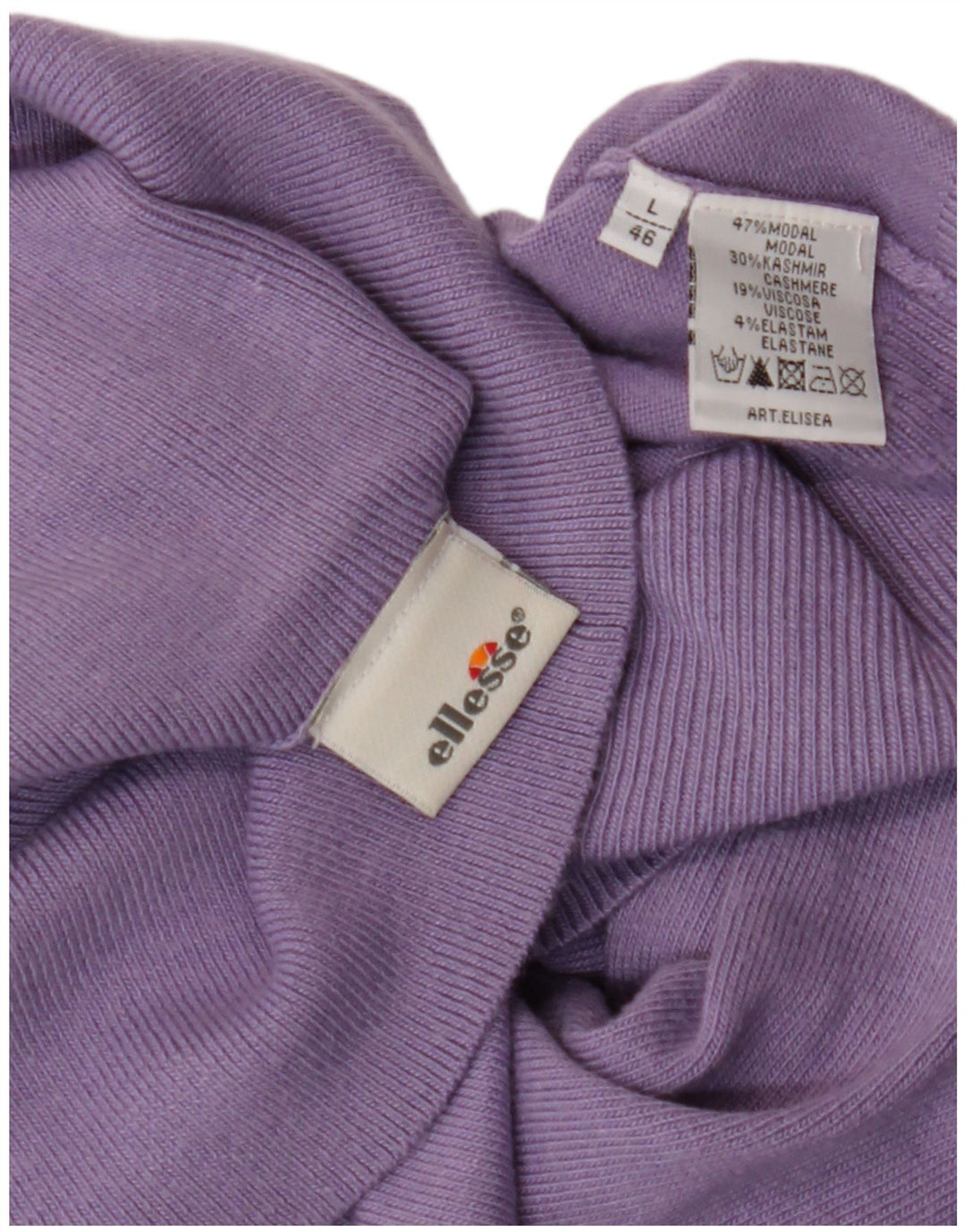 ELLESSE Pull col roulé femme IT 46 Large Violet Modal