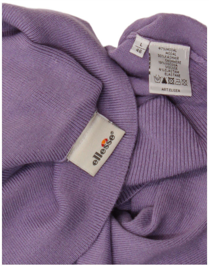 ELLESSE Pull col roulé femme IT 46 Large Violet Modal