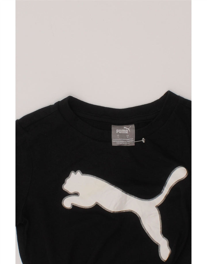 Puma T-shirt graphique pour garçon 3-4 ans Noir