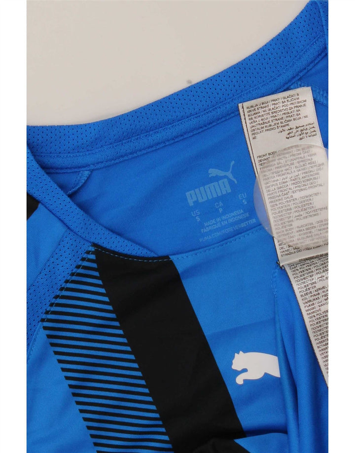Puma T-Shirt Homme Bleu Rayé Polyester