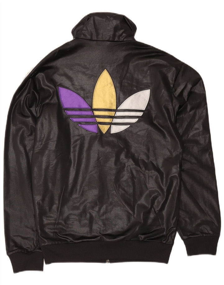 Adidas Veste de survêtement graphique pour homme Petit noir Polyester