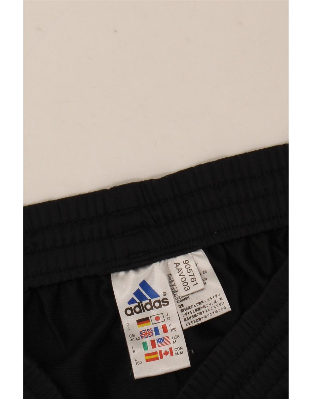 Adidas Pantalon de survêtement pour homme UK 40/42 Polyester color block noir moyen