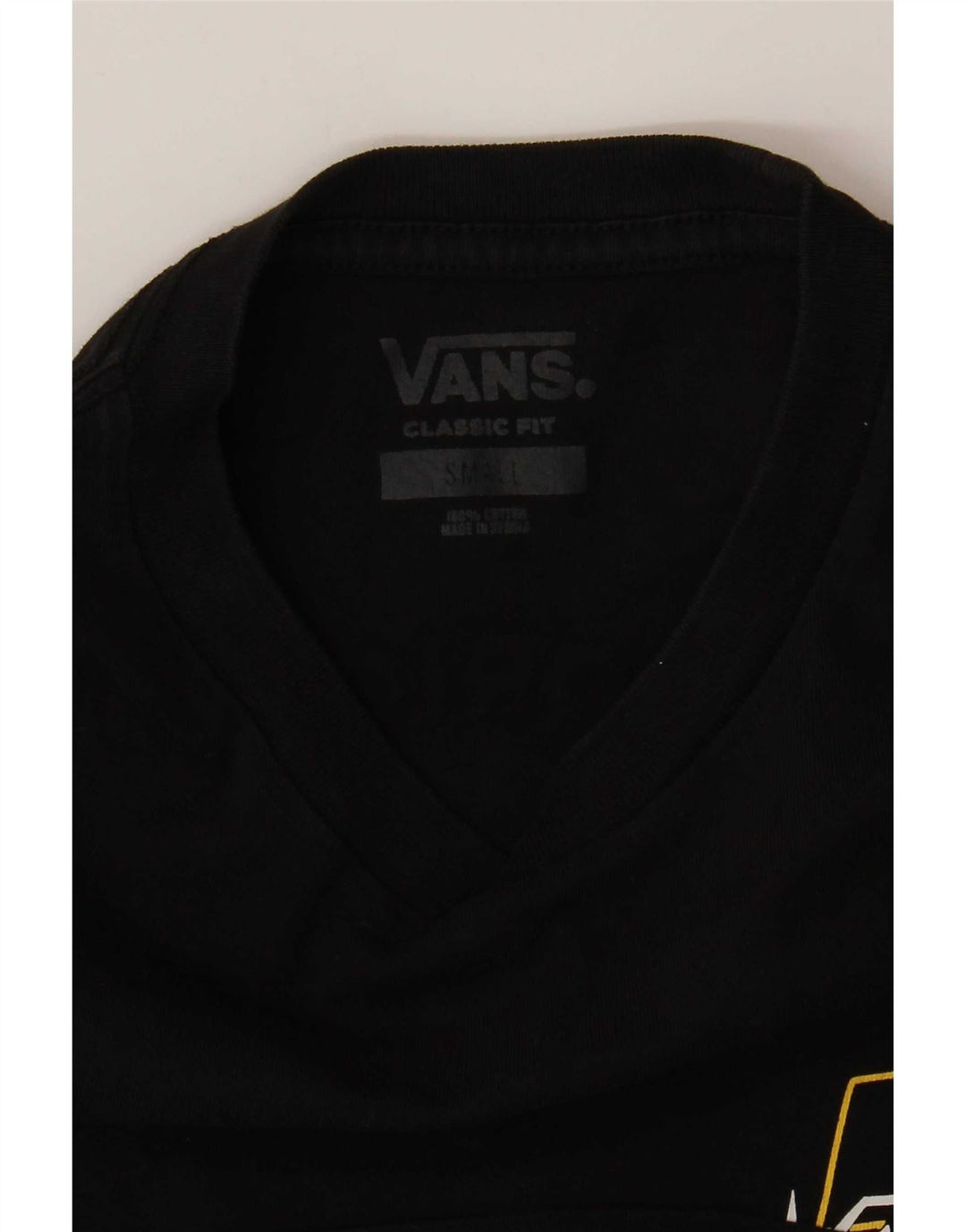 Vans T-shirt graphique coupe classique pour hommes, petit, noir