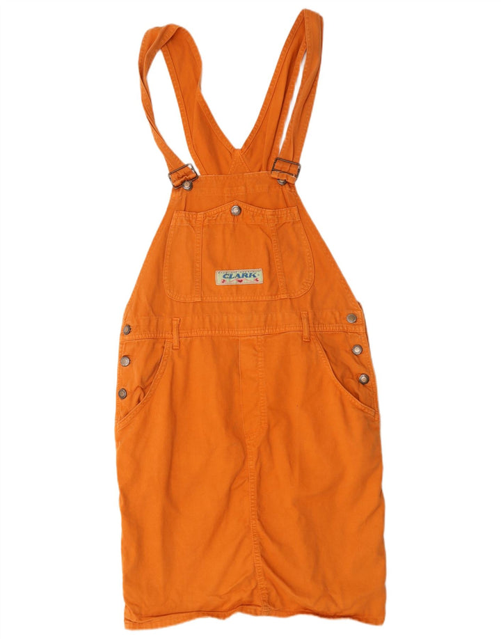 CLARK Robe Salopette Femme UK 14 Coton Orange Moyen