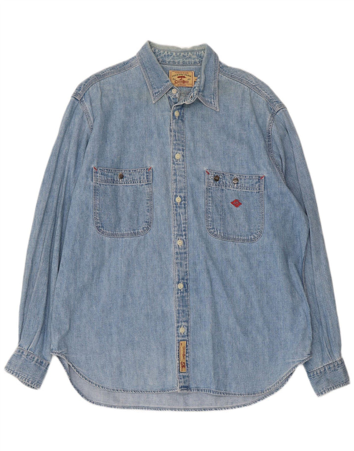 COTTON BELT Chemise en Jean Homme Grand Bleu Coton