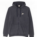 Nike Pull à capuche zippé en coton bleu marine moyen pour homme