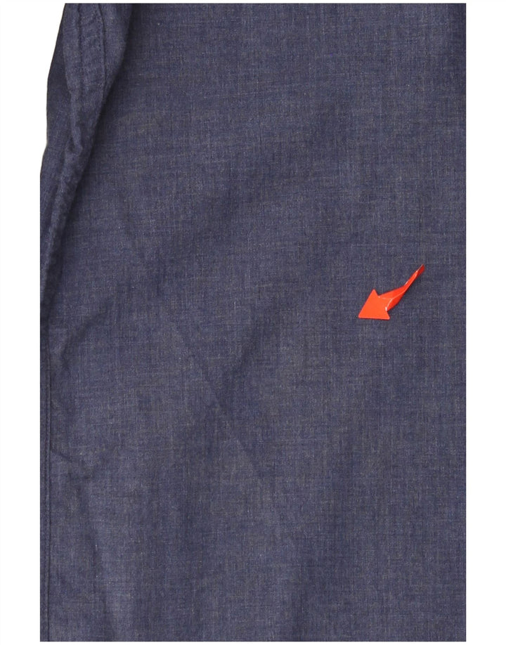 J. CREW Chemise Homme XL Bleu Coton