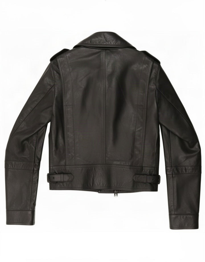 Belstaff Veste de motard en cuir pour femme IT 38 XS Noir