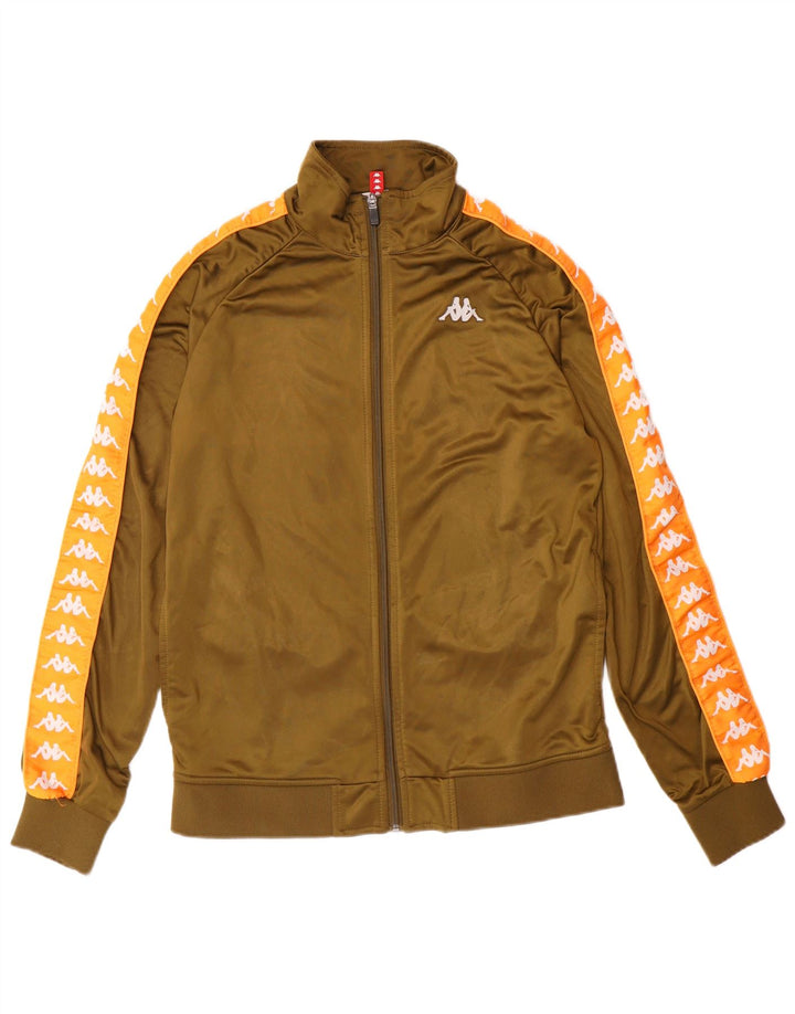 Kappa Veste de survêtement graphique pour femme UK 14 Large Kaki Polyester