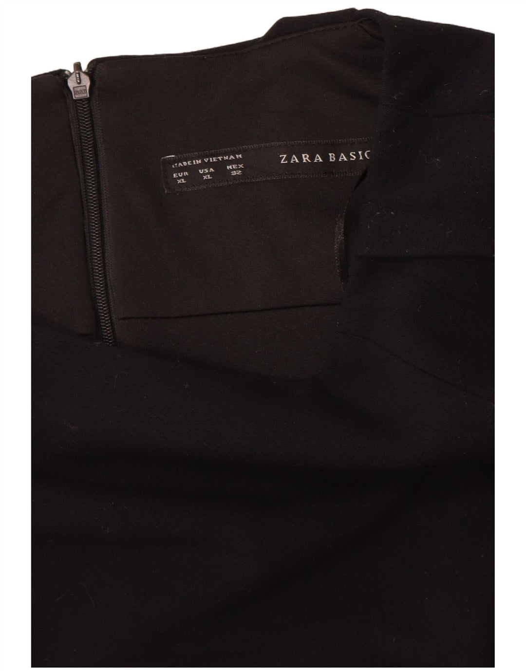 Zara Robe moulante pour femme UK 18 XL Noir Polyester