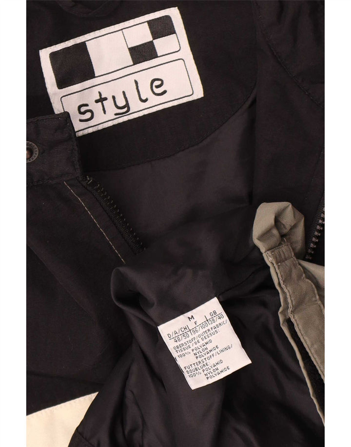 Veste coupe-vent vintage pour homme UK 38 Gris moyen Colourblock Polyamide