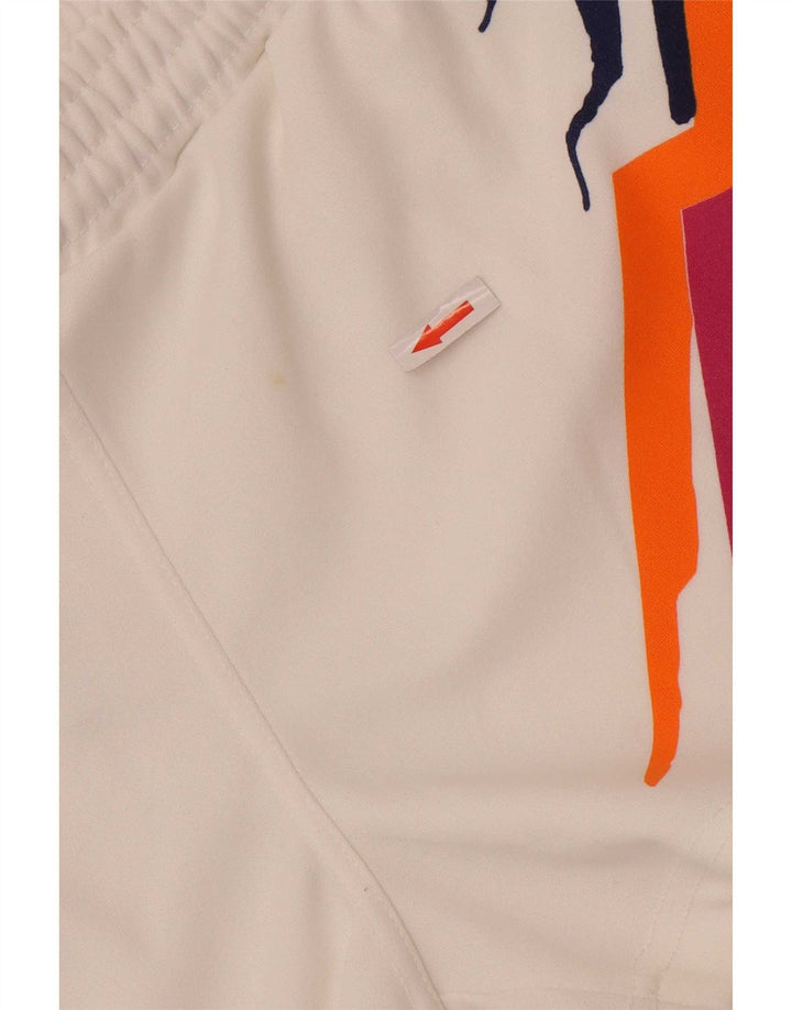 Lotto Short de sport pour femme UK 12 Medium Blanc Géométrique