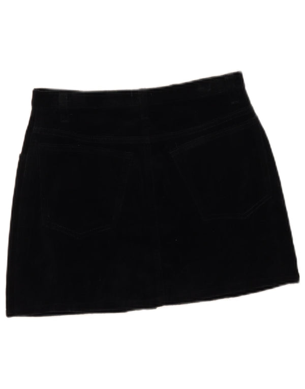 Sisley Femme Mini Jupe IT 42 Medium W27 Coton Noir