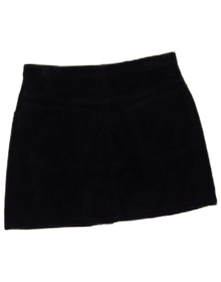 Sisley Femme Mini Jupe IT 42 Medium W27 Coton Noir