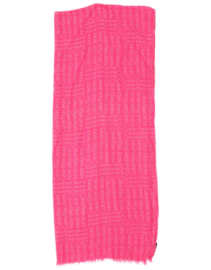 Calvin Klein Jeans Écharpe rectangulaire graphique pour femme, taille unique, rose