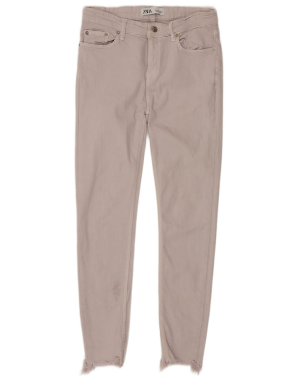 Zara Jean skinny pour femme EU 38 Small W28 L26 Blanc cassé