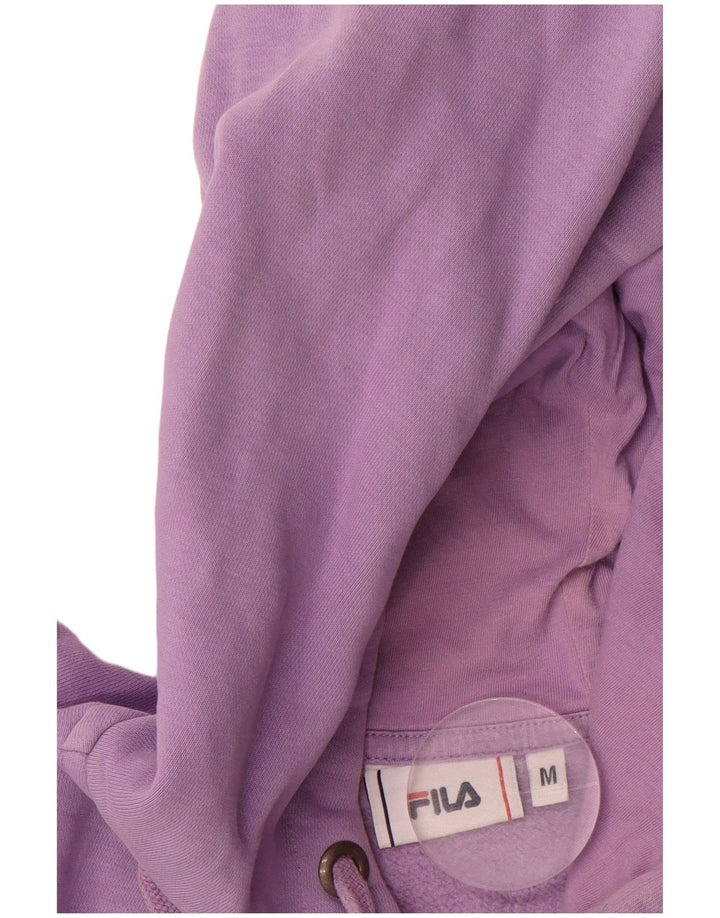 FILA Mens Graphic Hoodie Jumper Medium Multicoloured Colourblock Cotton