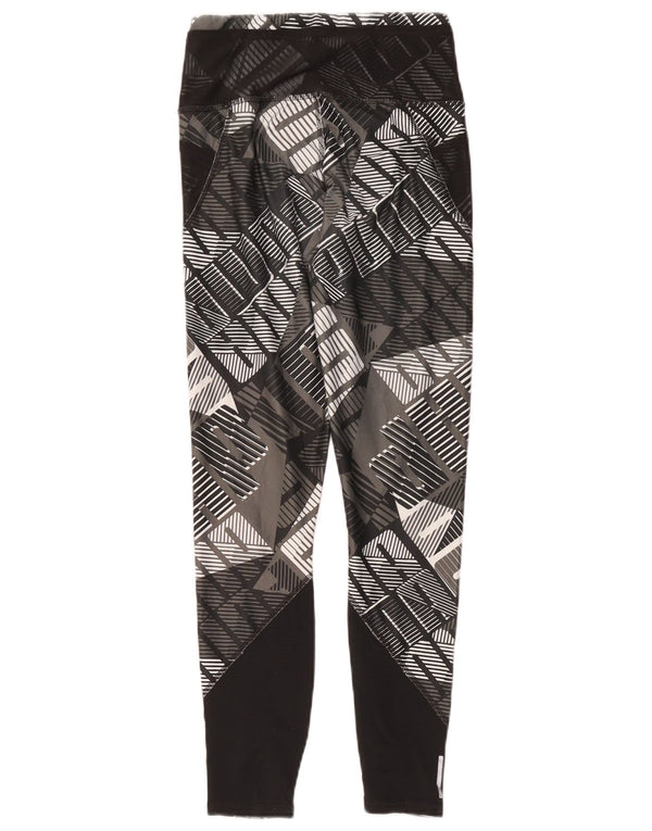 Puma Legging graphique pour femme UK 4 XS Noir Polyester